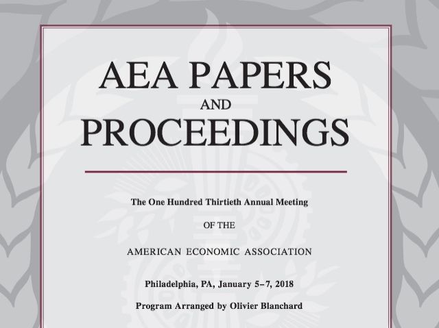 1.American Economic Association Papers Proceedings